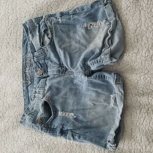 Wallflower Women's Distressed Denim Shorts